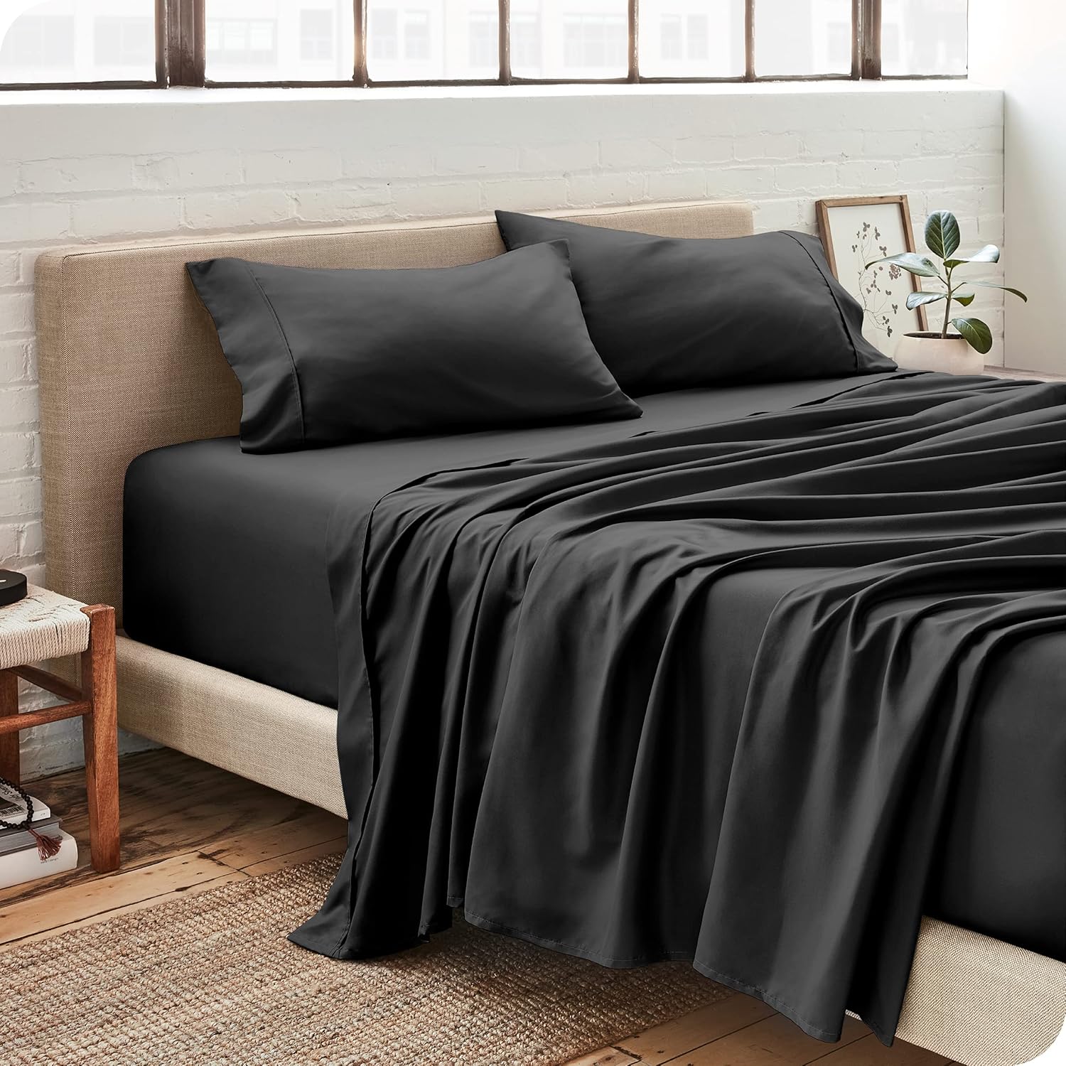 Bare Home King Size Sheet Set with Comforter Bundle