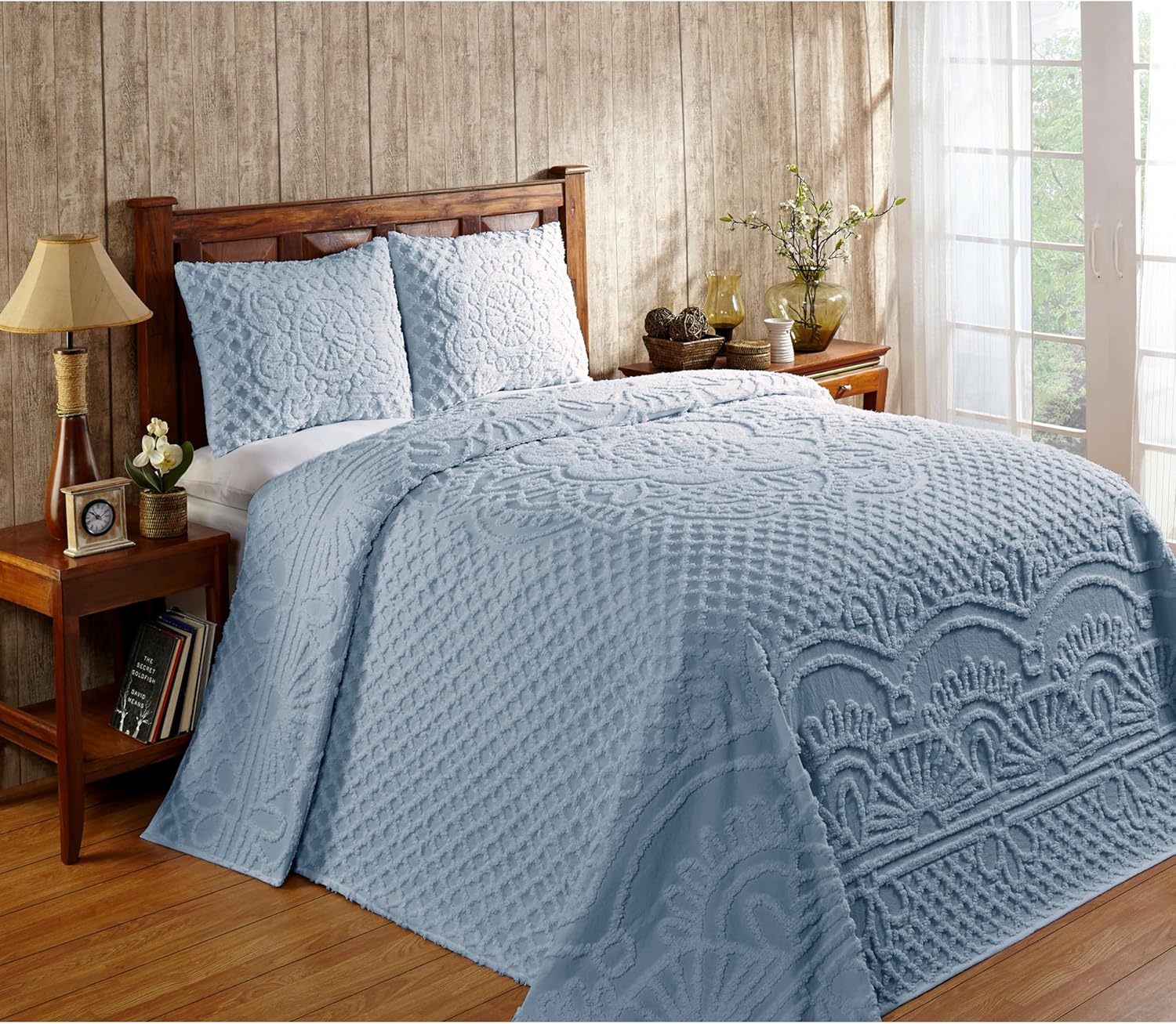 Better Trends Cotton Chenille Bedspread Set Queen
