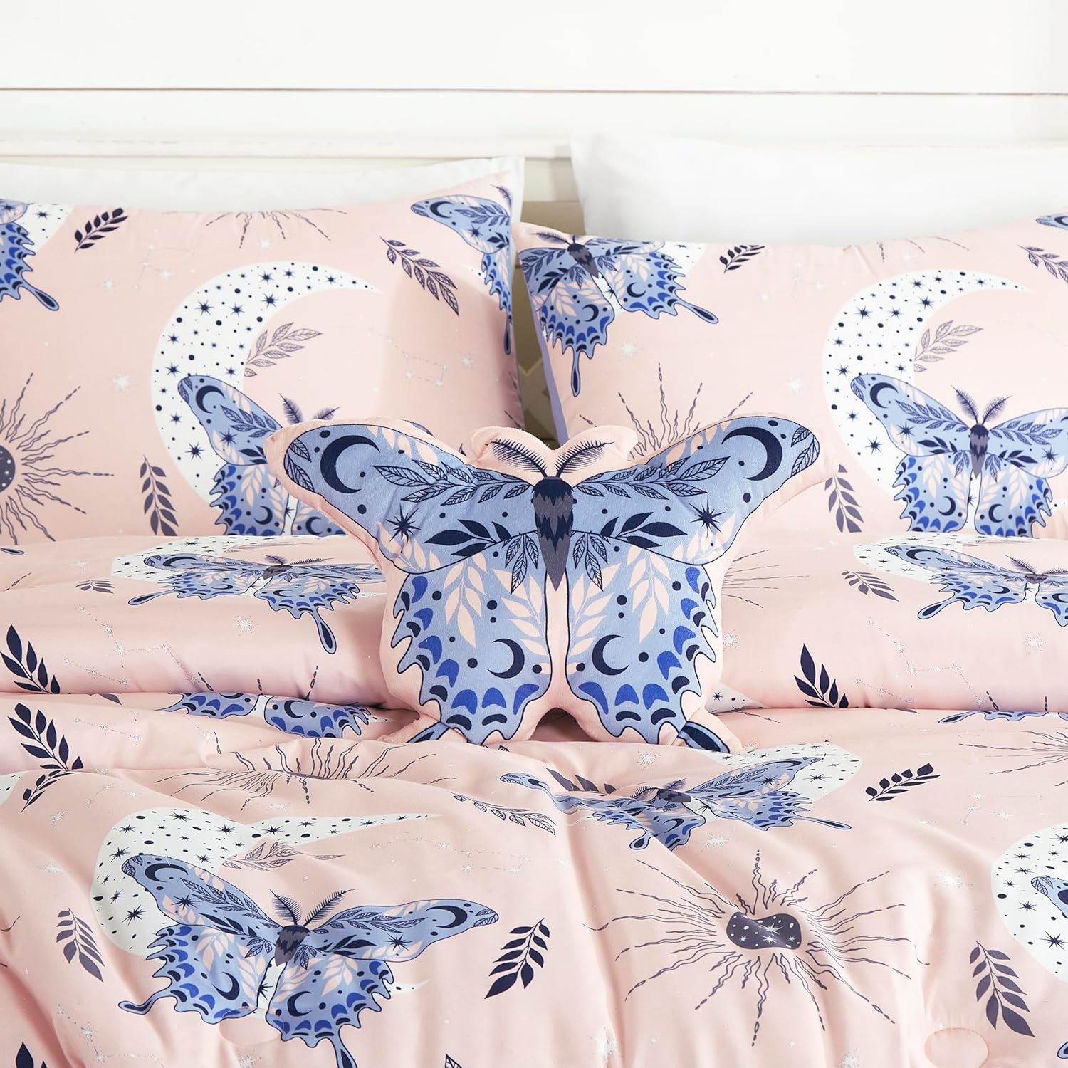 Chezmoi Collection 3-Piece Butterfly Kids Comforter Set
