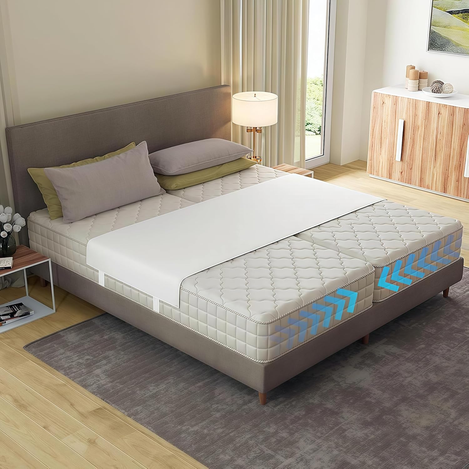 Awliye Bed Bridge Twin to King Converter Foldable and Machine-Washable