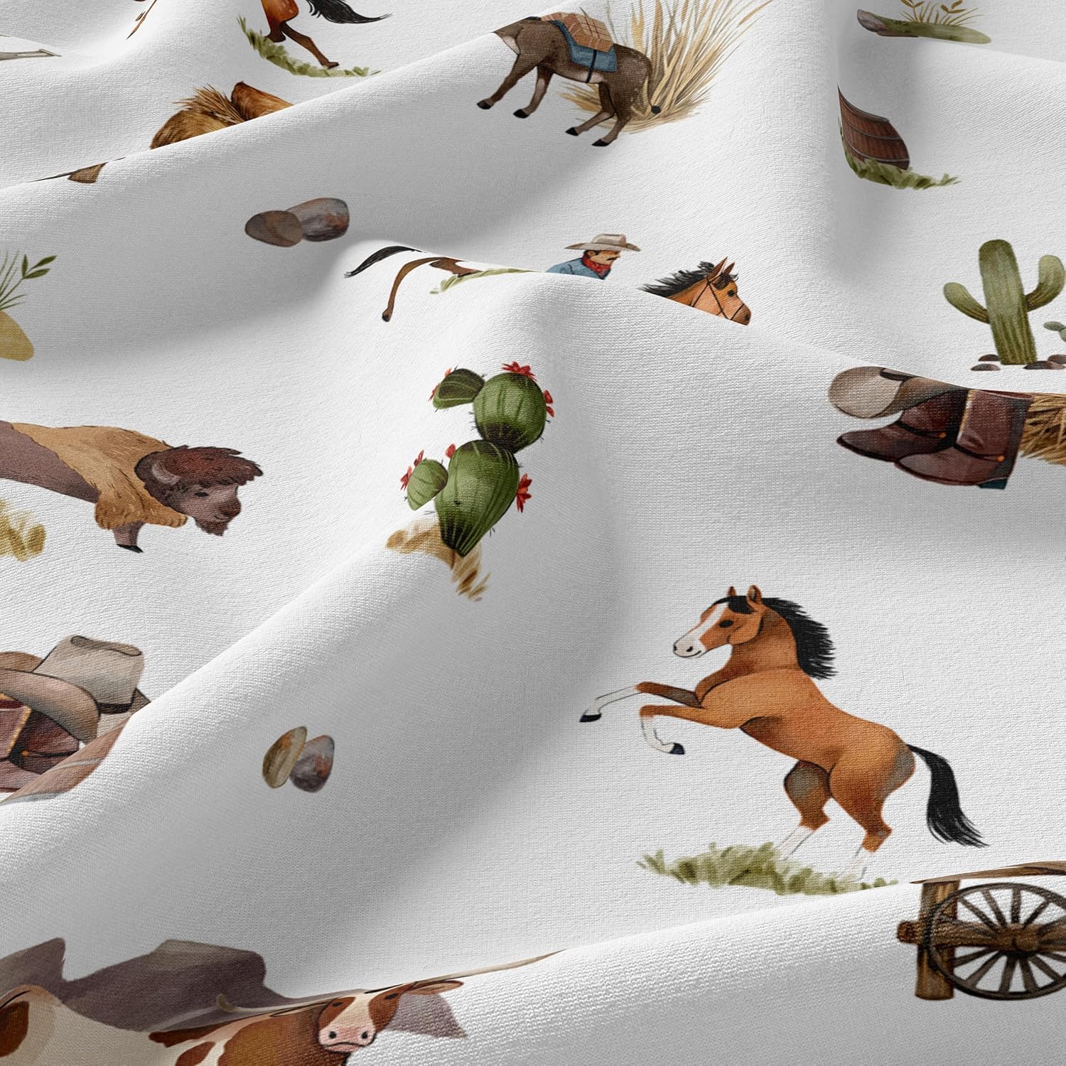 Sweet Jojo Designs Western Cowboy Boy Queen Sheet Set