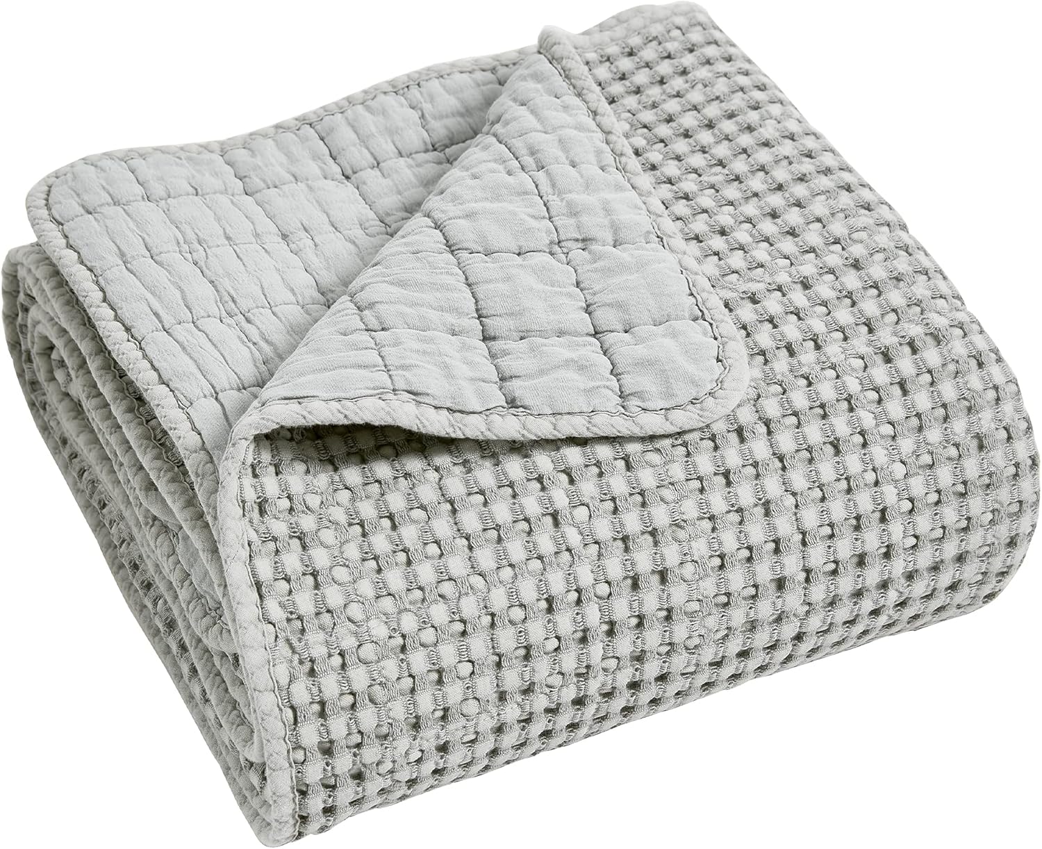 Levtex Home Mills Waffle Grey Bedspread Set