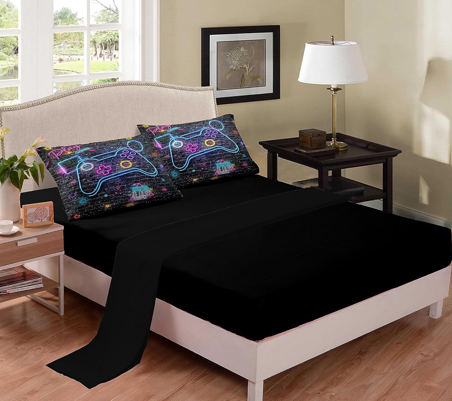 MWMWMW Gaming Comforter Set for Boys 5 pcs