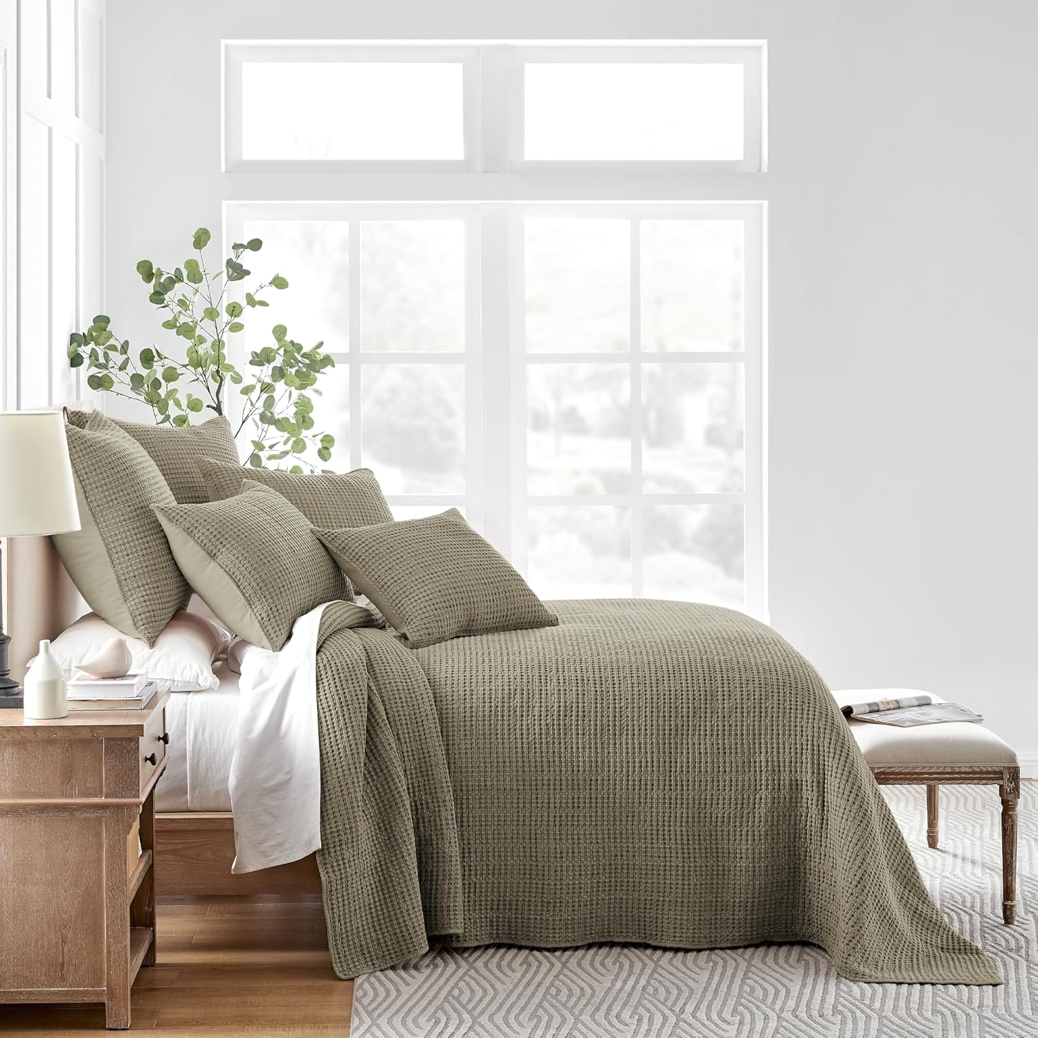 Levtex Home Mills Waffle King Bedspread Set