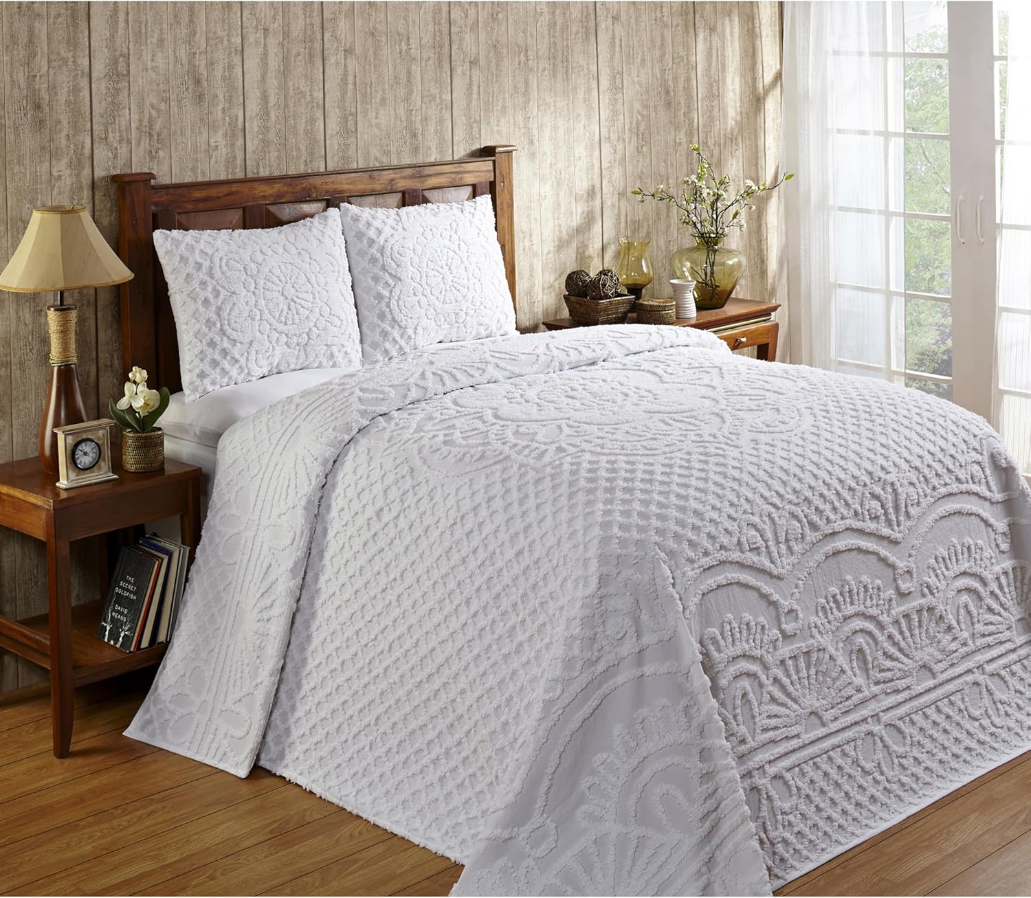 Better Trends Chenille Bedspread Queen Set