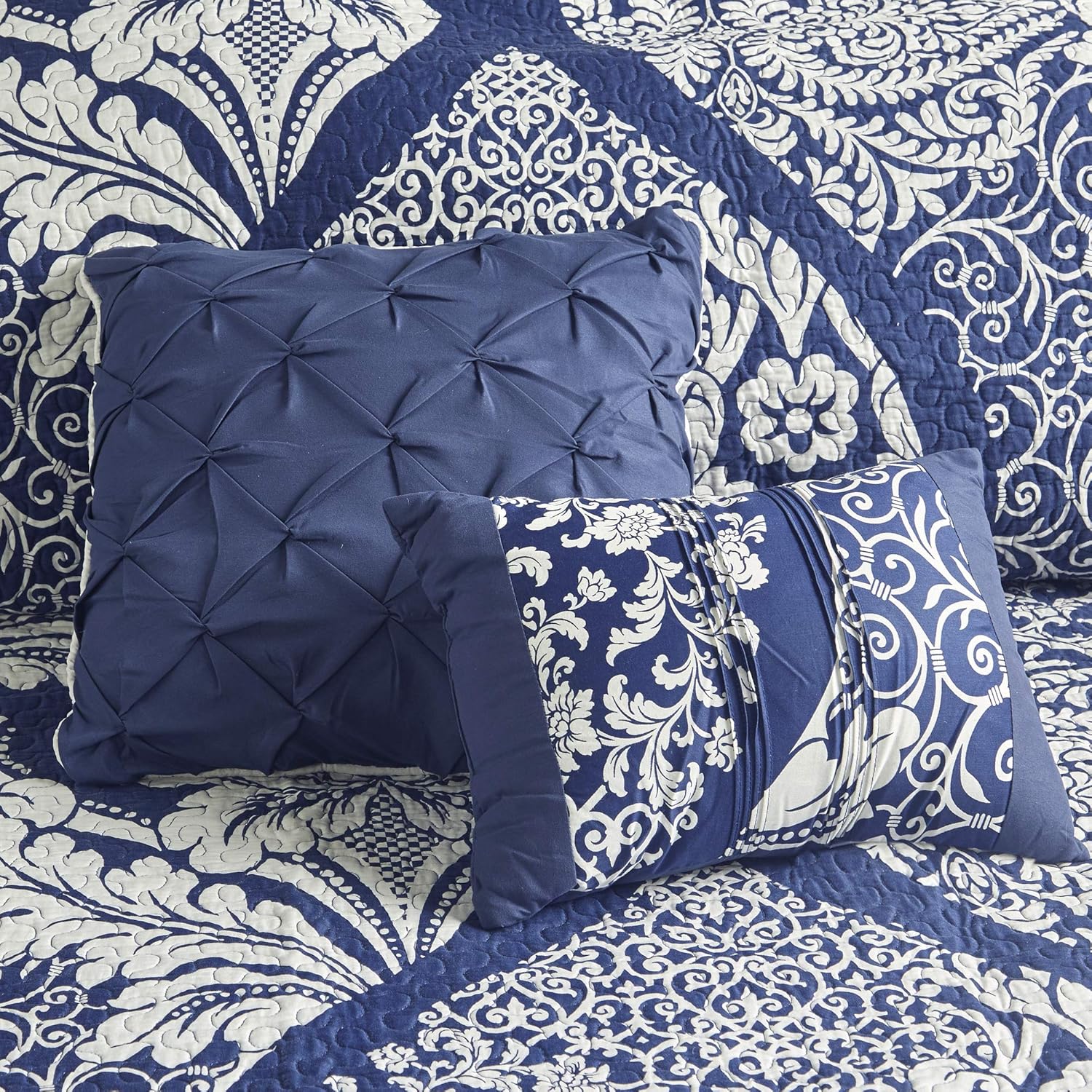 Madison Park Vienna Reversible Cotton Quilt 6 Piece Set