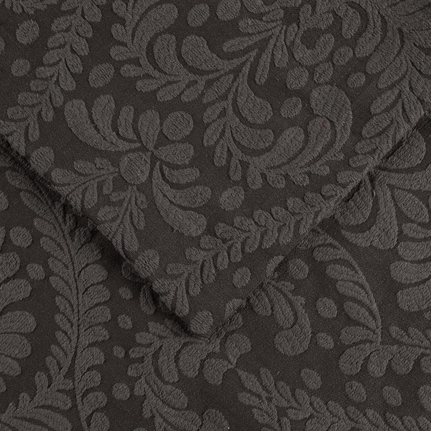 Superior Aspen Cotton Blend 2 Piece Bedspread Set Charcoal