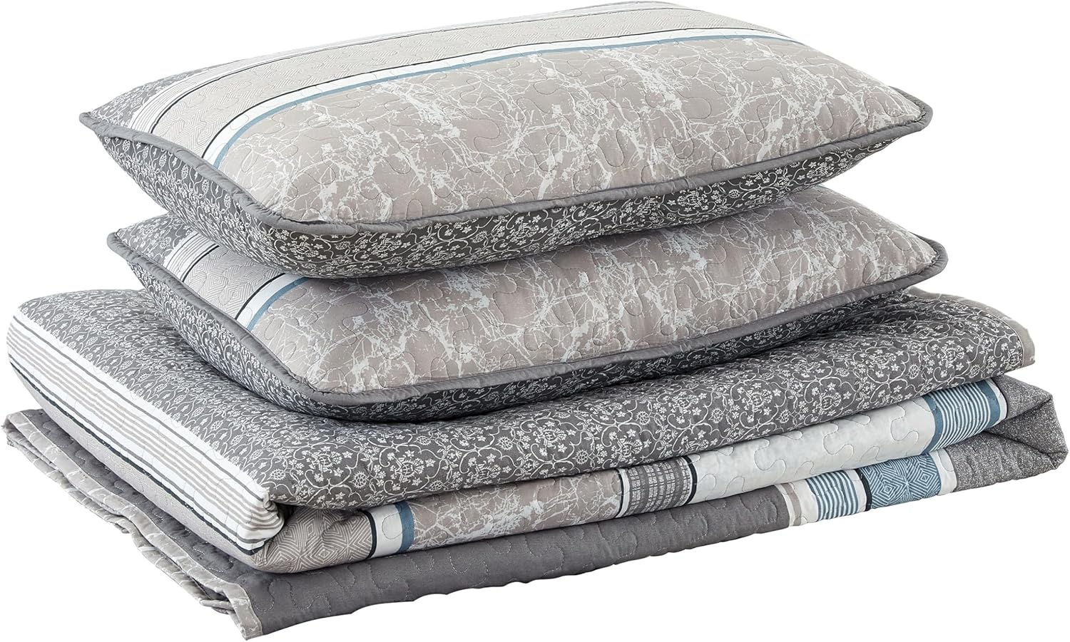 Grand Linen - 3-Piece King Size Reversible Quilt Set