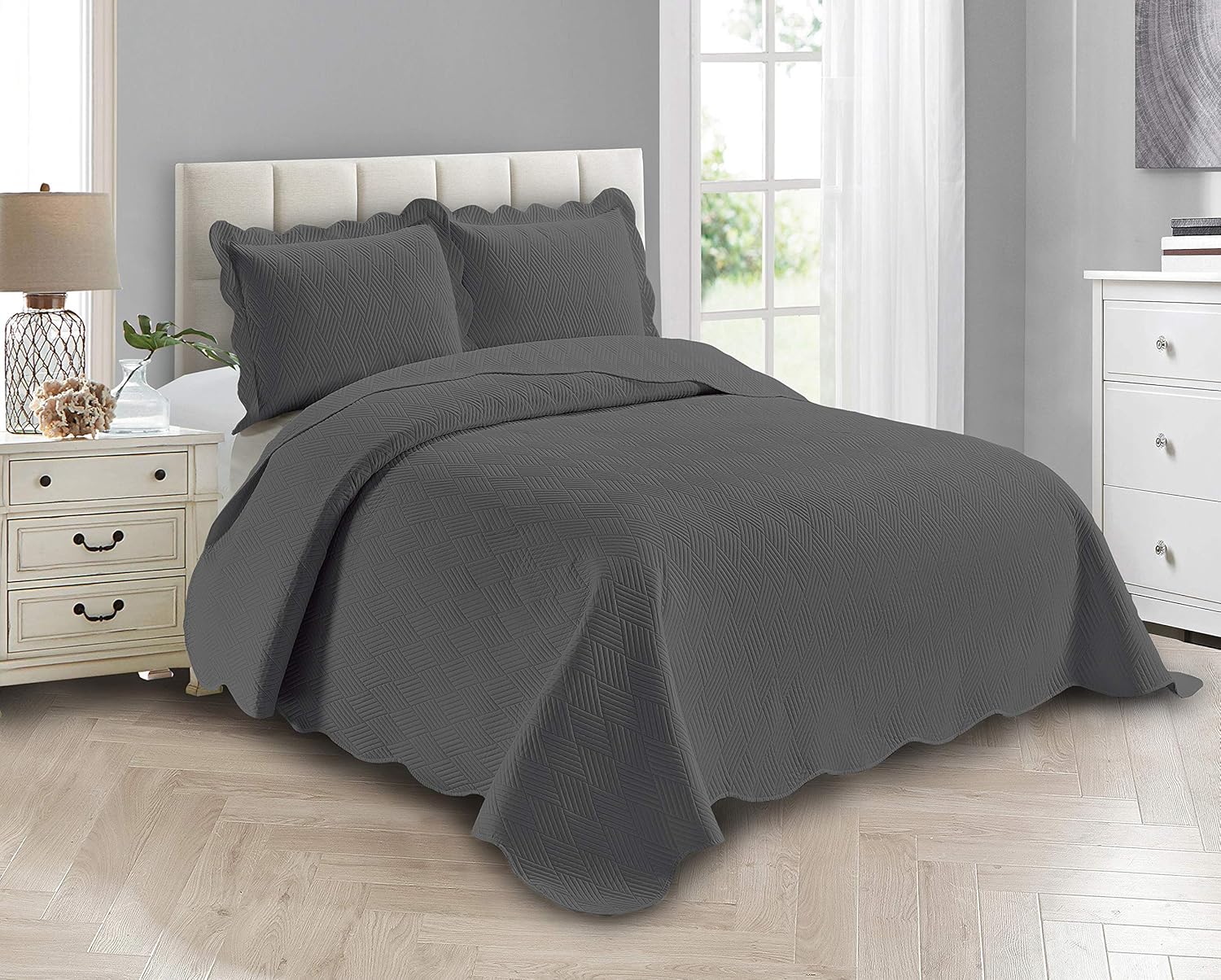 Linen Plus Luxury Oversized Coverlet Set