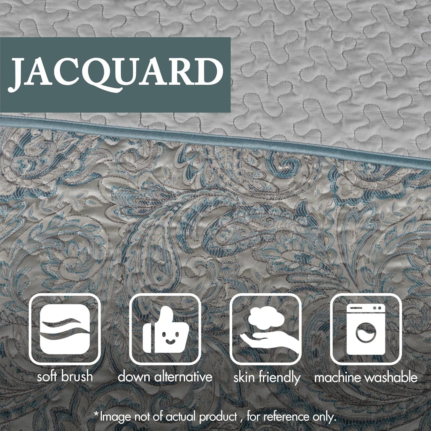 Madison Park Aubrey Reversible Quilted Bedspread Set Teal 5 Piece