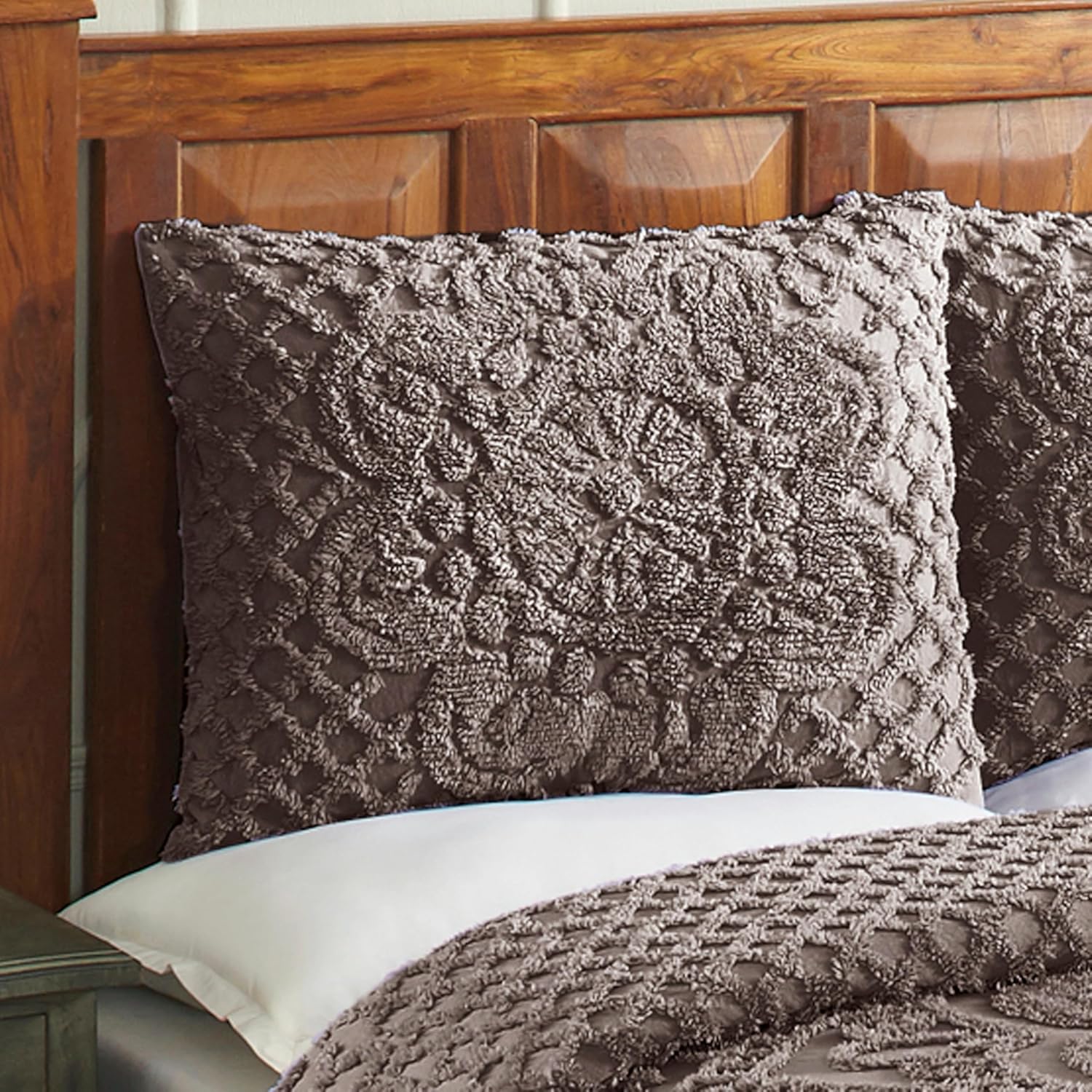 Better Trends Chenille Bedspread Queen Size Set 1