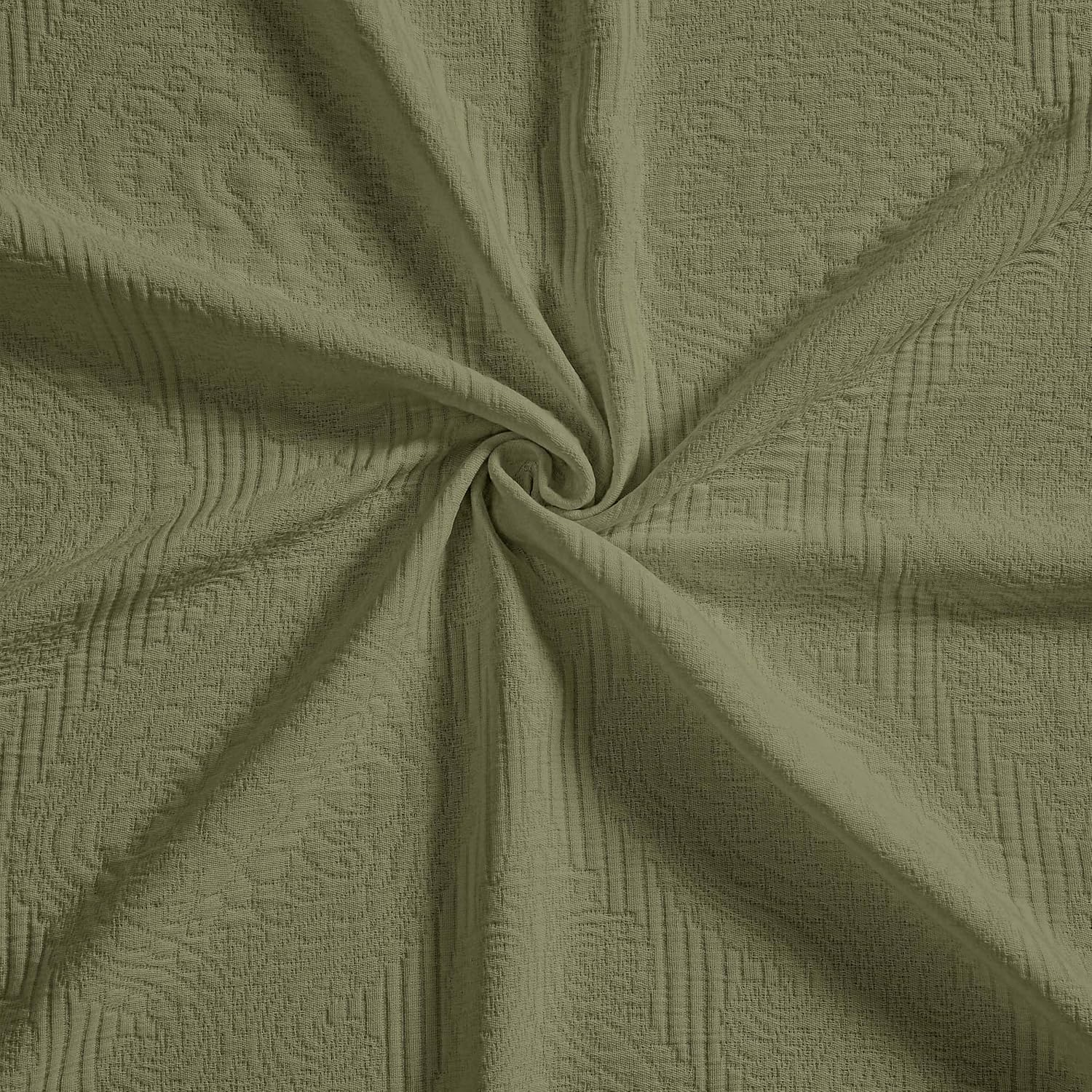 Superior Cotton Bedspread Set 3-Piece Sage King
