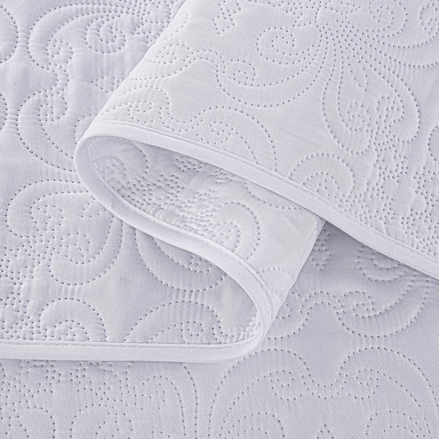 Chezmoi Luca 3-Piece Bedspread Set King Size White