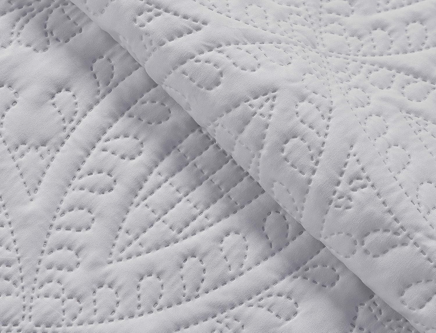 Chezmoi Collection 3-Piece Bedspread Set King White
