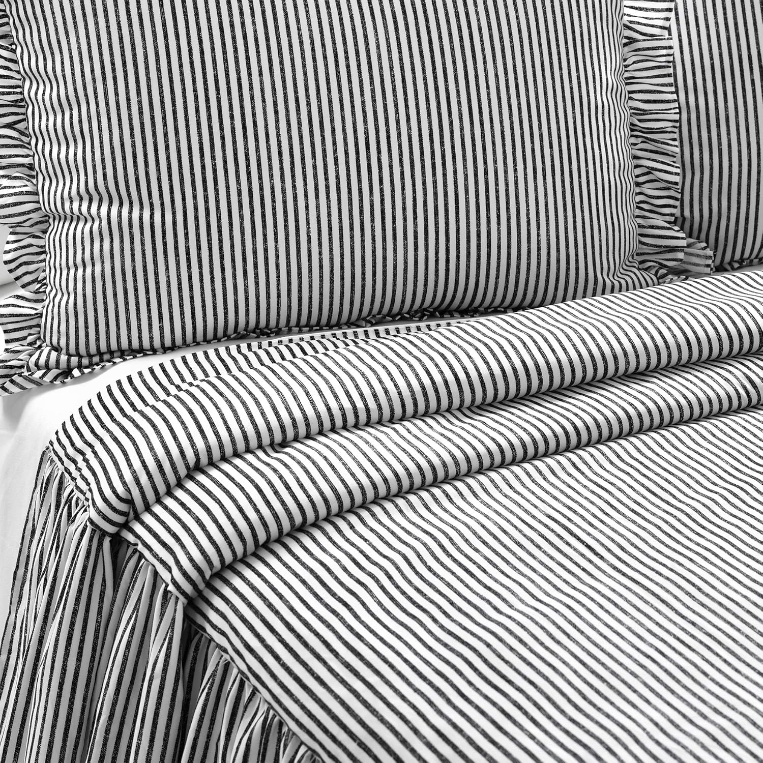 Lush Decor Ticking Stripe Bedspread 3 Piece Set